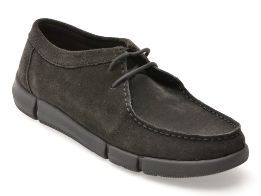 Mocasini GEOX gri, U4646B, din piele intoarsa