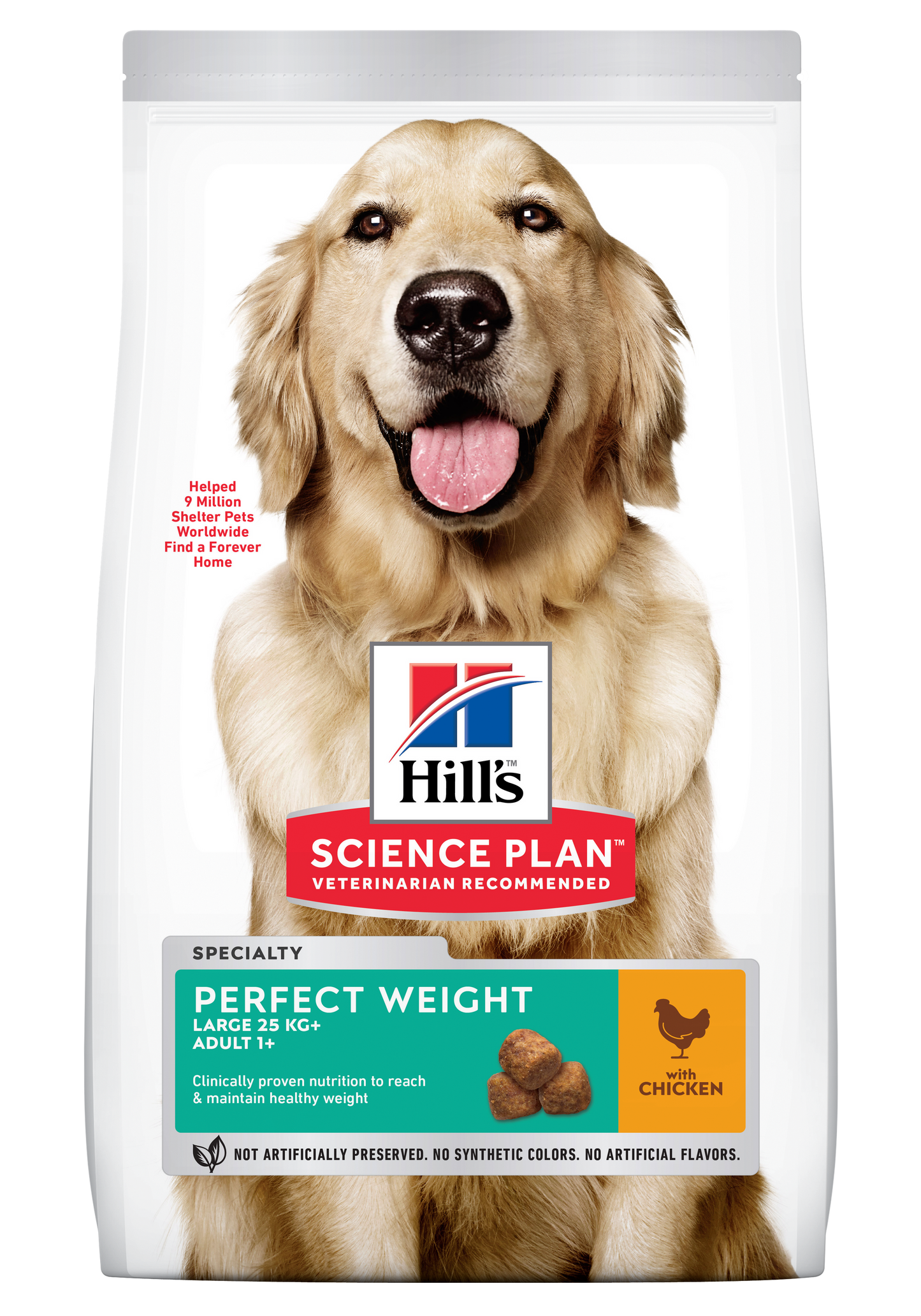 Hill's Science Plan Canine Adult Perfect Weight Large Breed Chicken, 12 kg