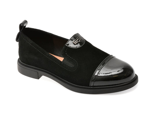 Pantofi FLAVIA PASSINI negri, 1132, din piele intoarsa