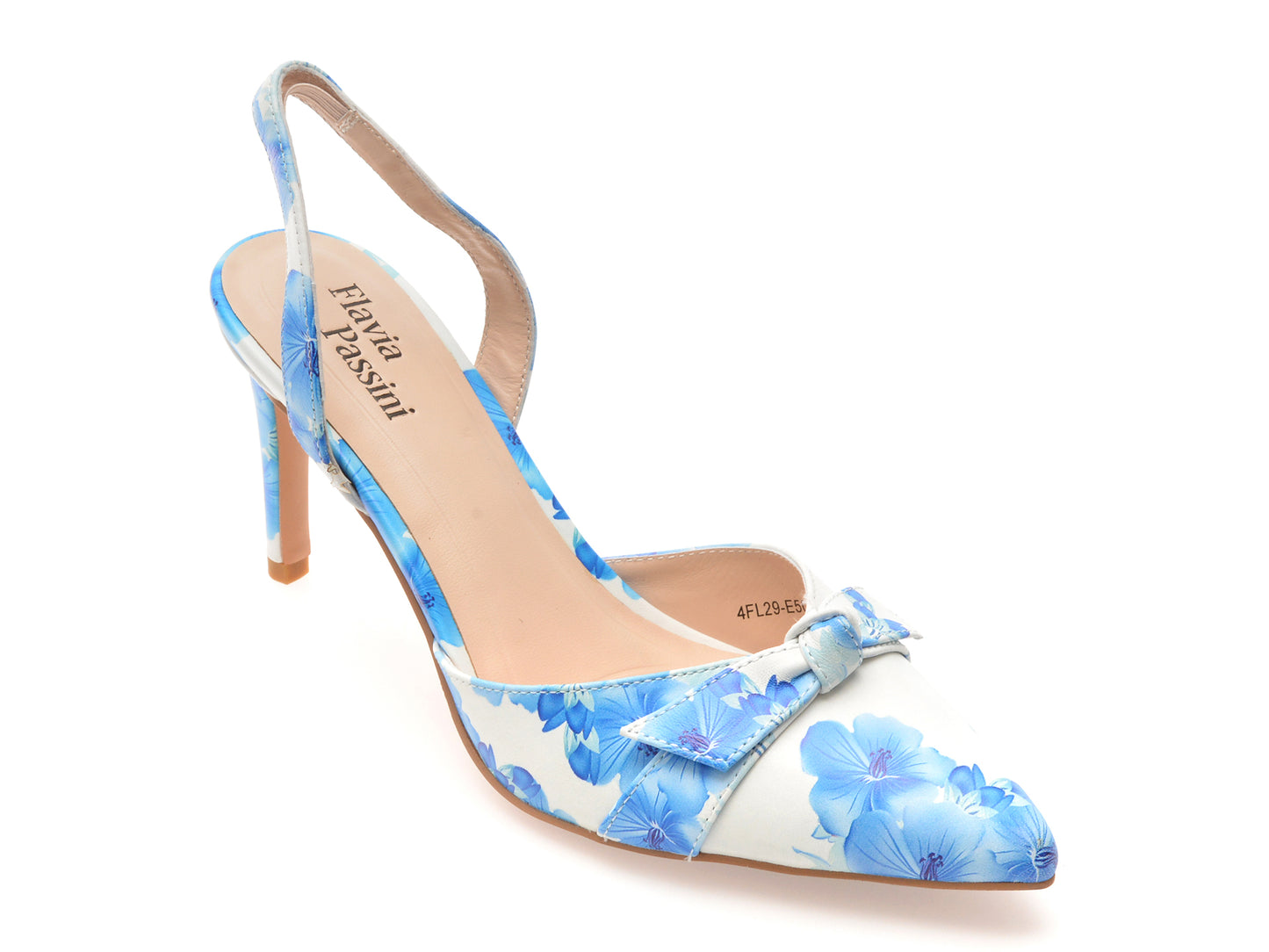 Pantofi eleganti FLAVIA PASSINI albastri, E504, din piele naturala
