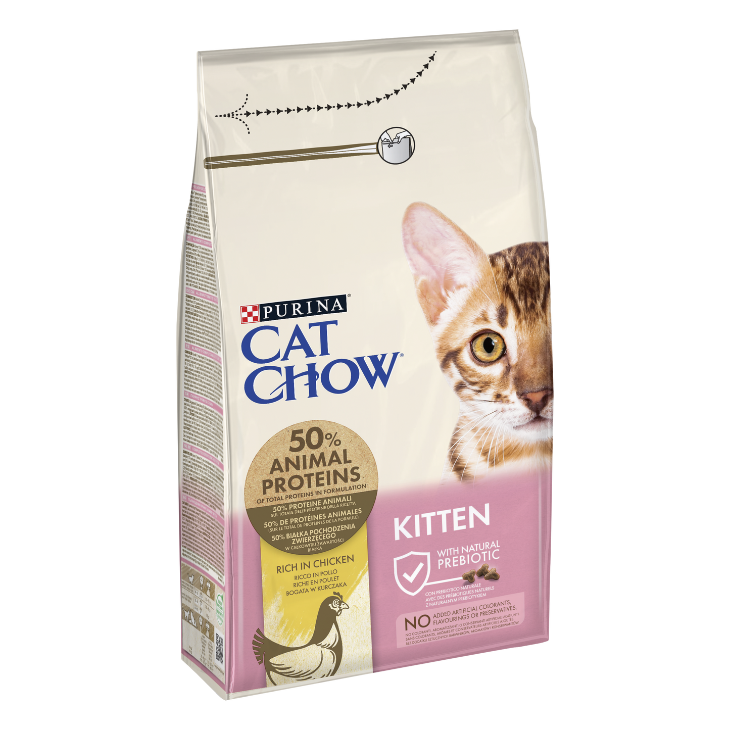 PURINA CAT CHOW KITTEN, Pui, 1.5 kg