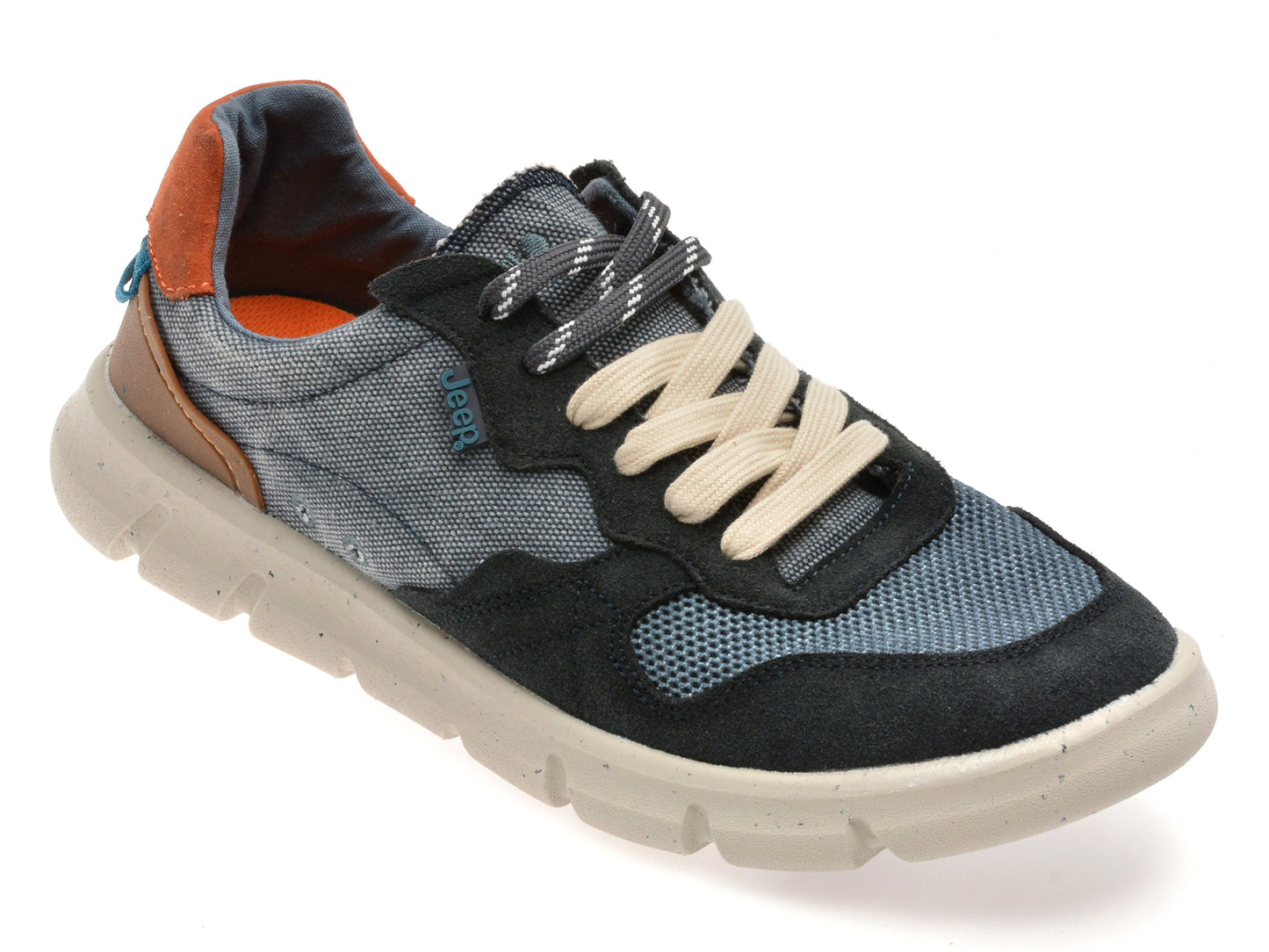 Pantofi sport JEEP albastri, M51004A, din material textil