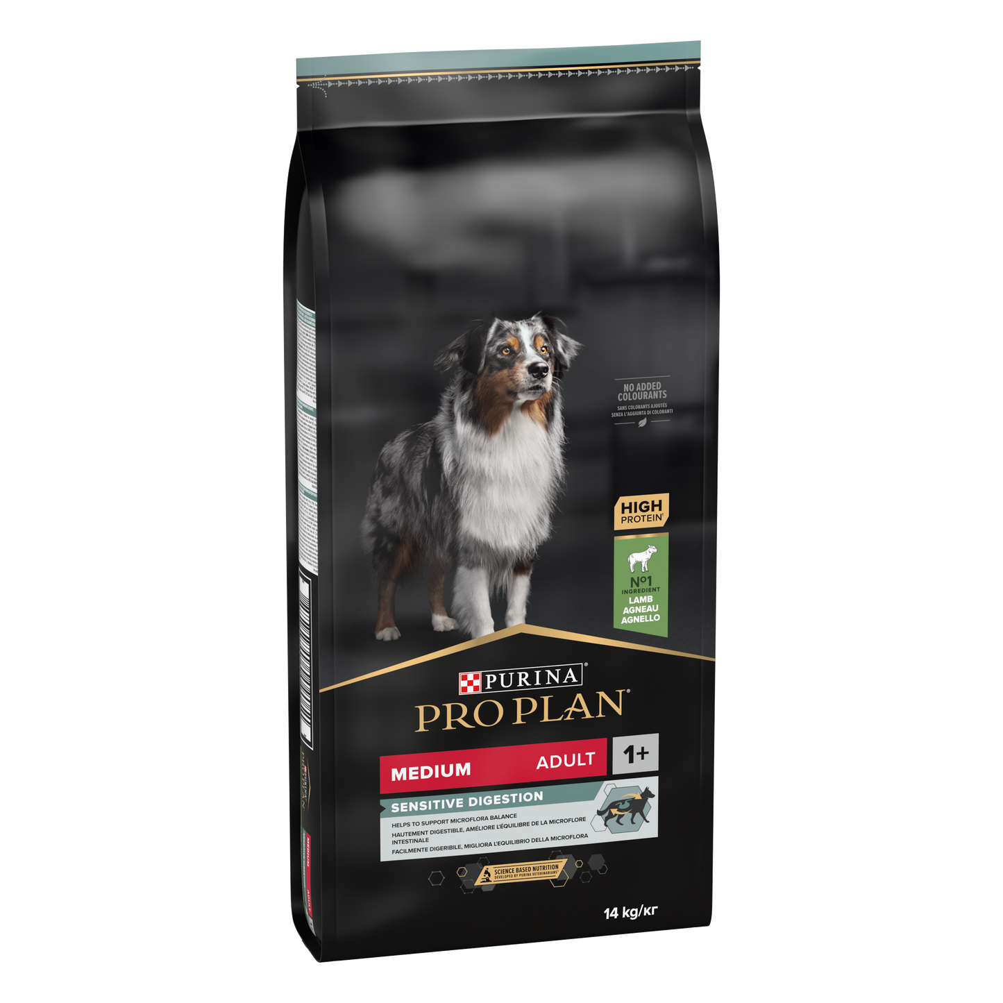PURINA PRO PLAN ADULT Sensitive Digestion, Talie Medie, Miel, 14 kg