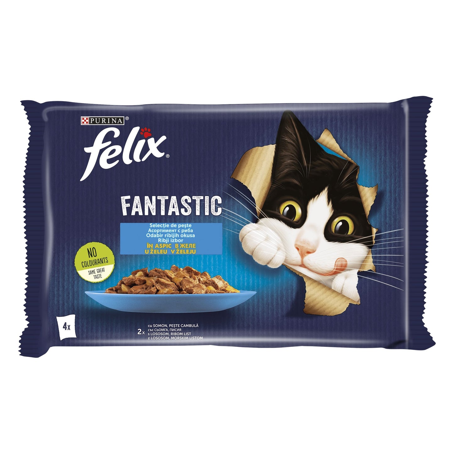 Felix Fantastic Multipack, Somon si Platica, 4 x 85 g