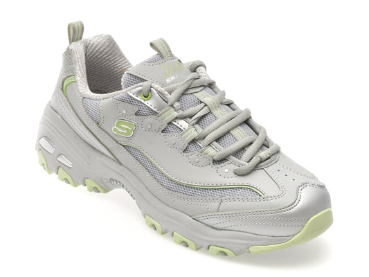 Pantofi sport SKECHERS gri, D LITES, din material textil