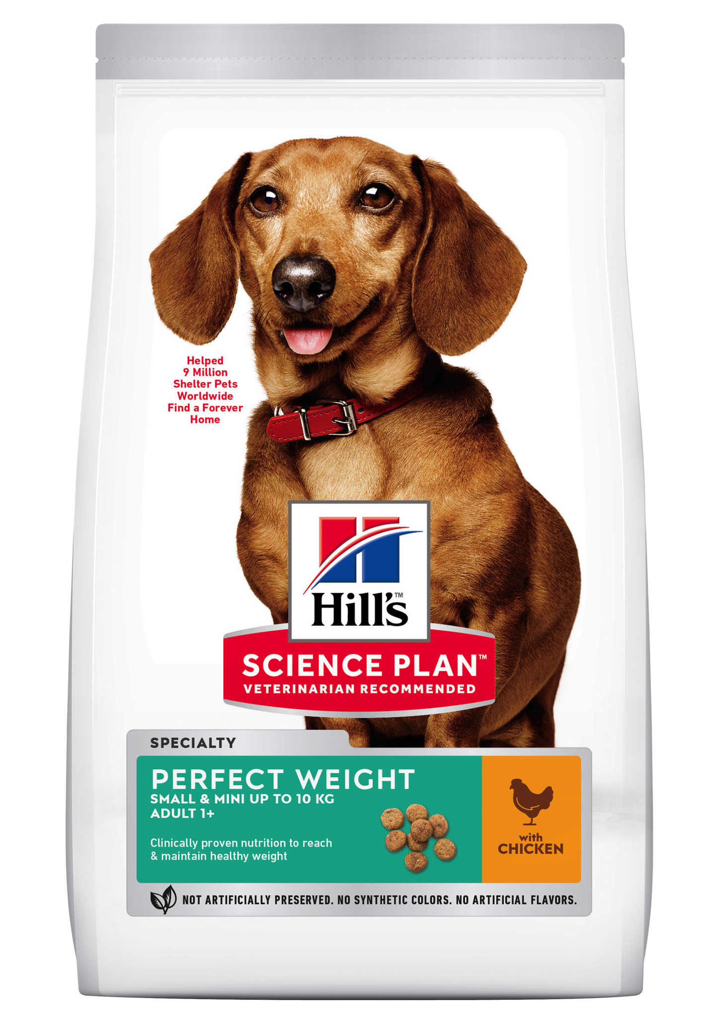 Hill's Science Plan Canine Adult Perfect Weight Small and Mini Chicken, 1.5 kg