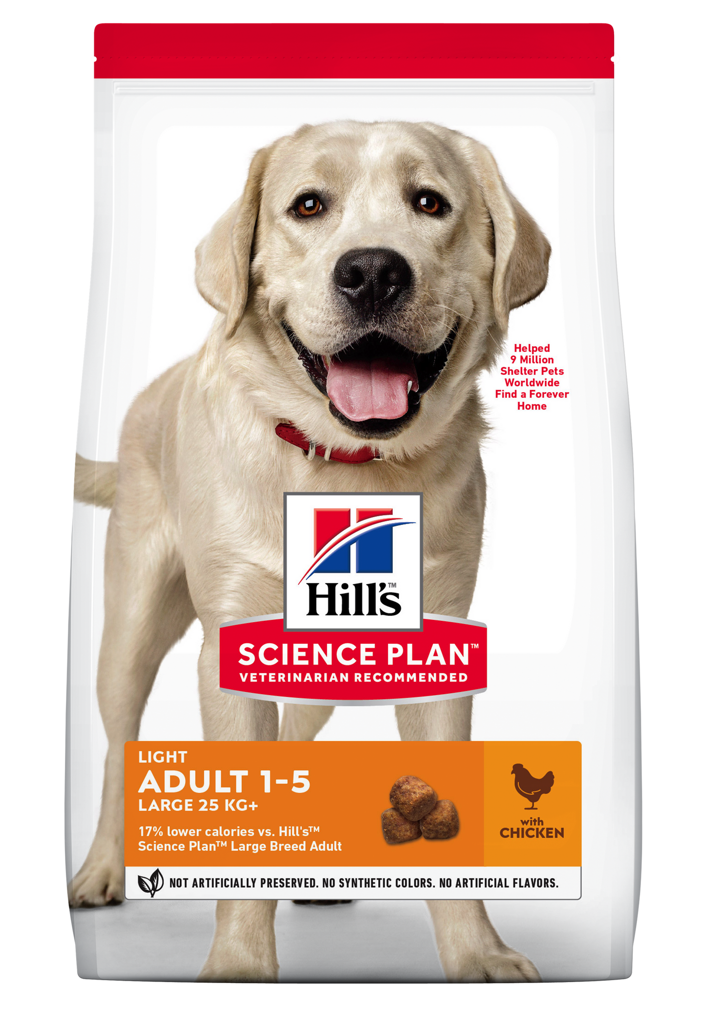 Hill's Science Plan Canine Adult Light Large Breed Chicken, 14 kg