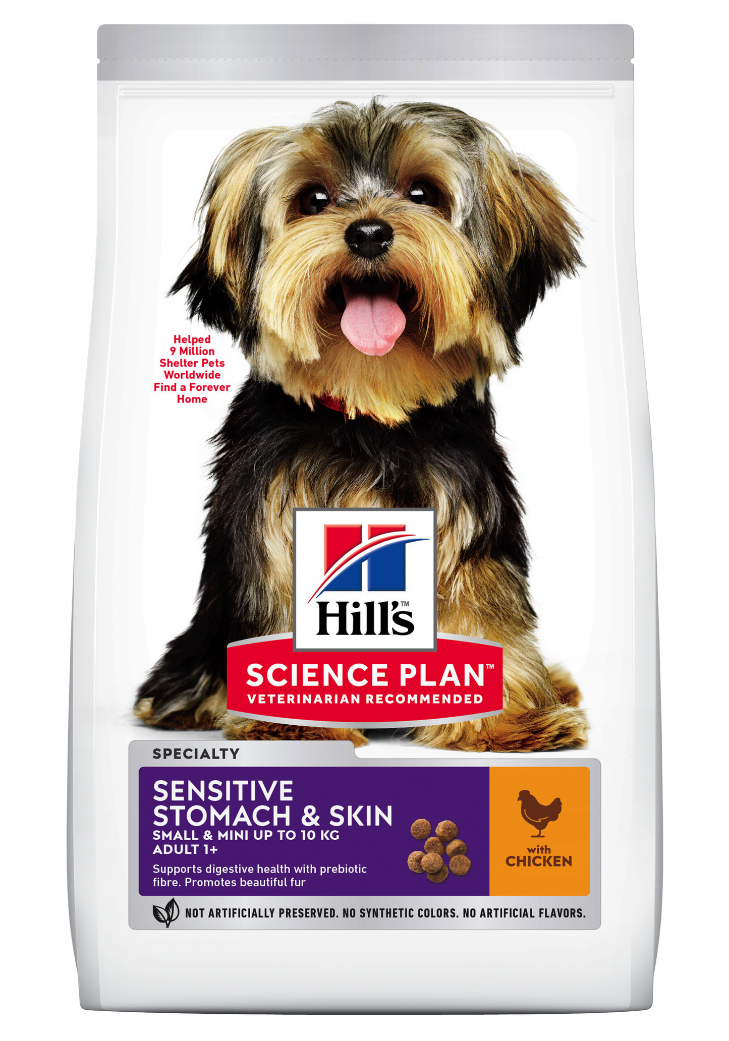 Hill's Science Plan Canine Adult Small and Mini Sensitive Stomach and Skin Chicken, 1.5 kg