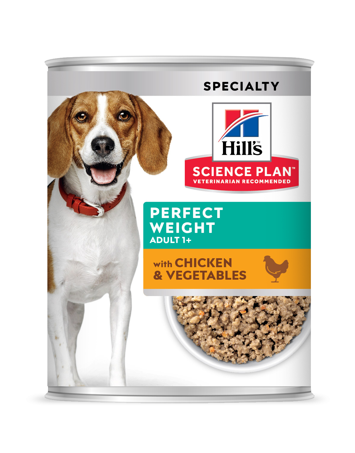 Hill's Science Plan Canine Adult Perfect Weight Chicken and Vegetables, 363 g