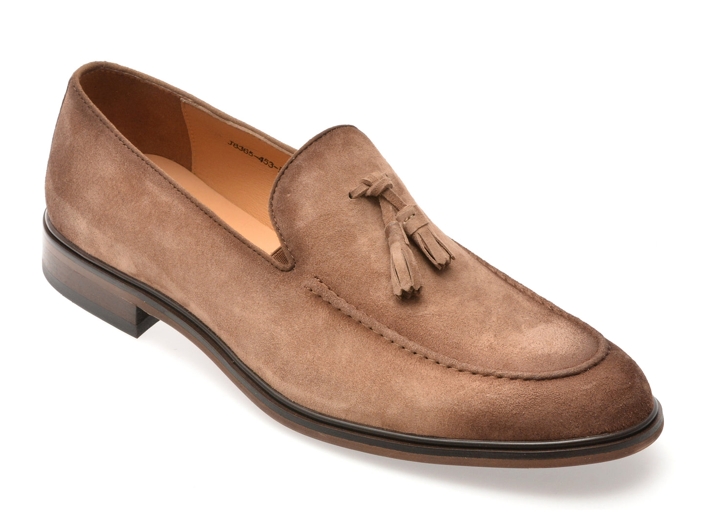 Mocasini eleganti EPICA gri, J8365, din piele intoarsa
