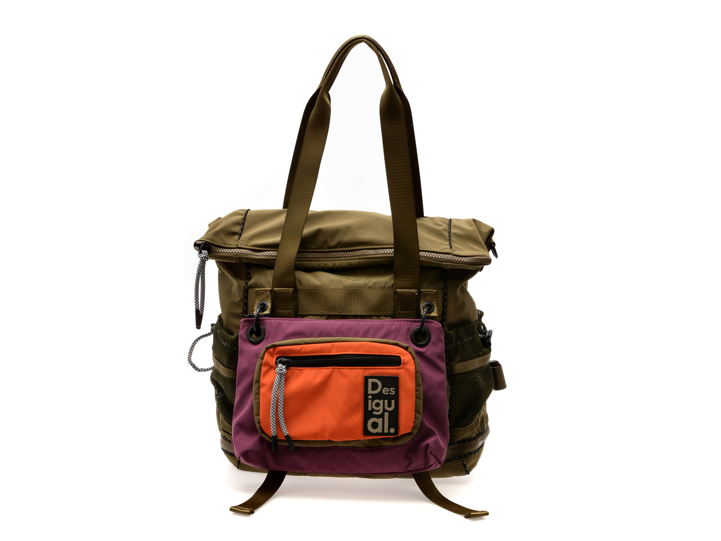 Rucsac DESIGUAL kaki, SAKY11, din material textil