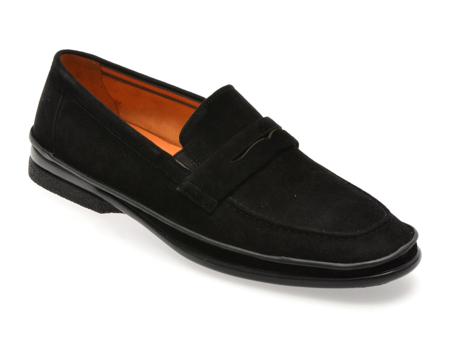 Mocasini EPICA negri, B483, din piele intoarsa