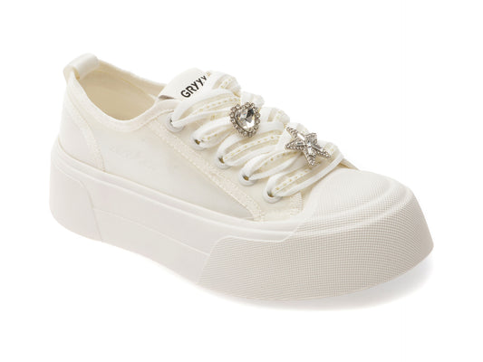 Pantofi sport GRYXX albi, 1092, din material textil