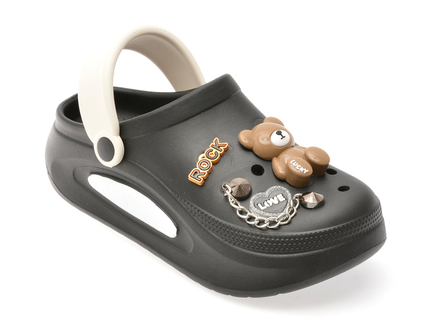 Papuci GRYXX negri, 258, din pvc