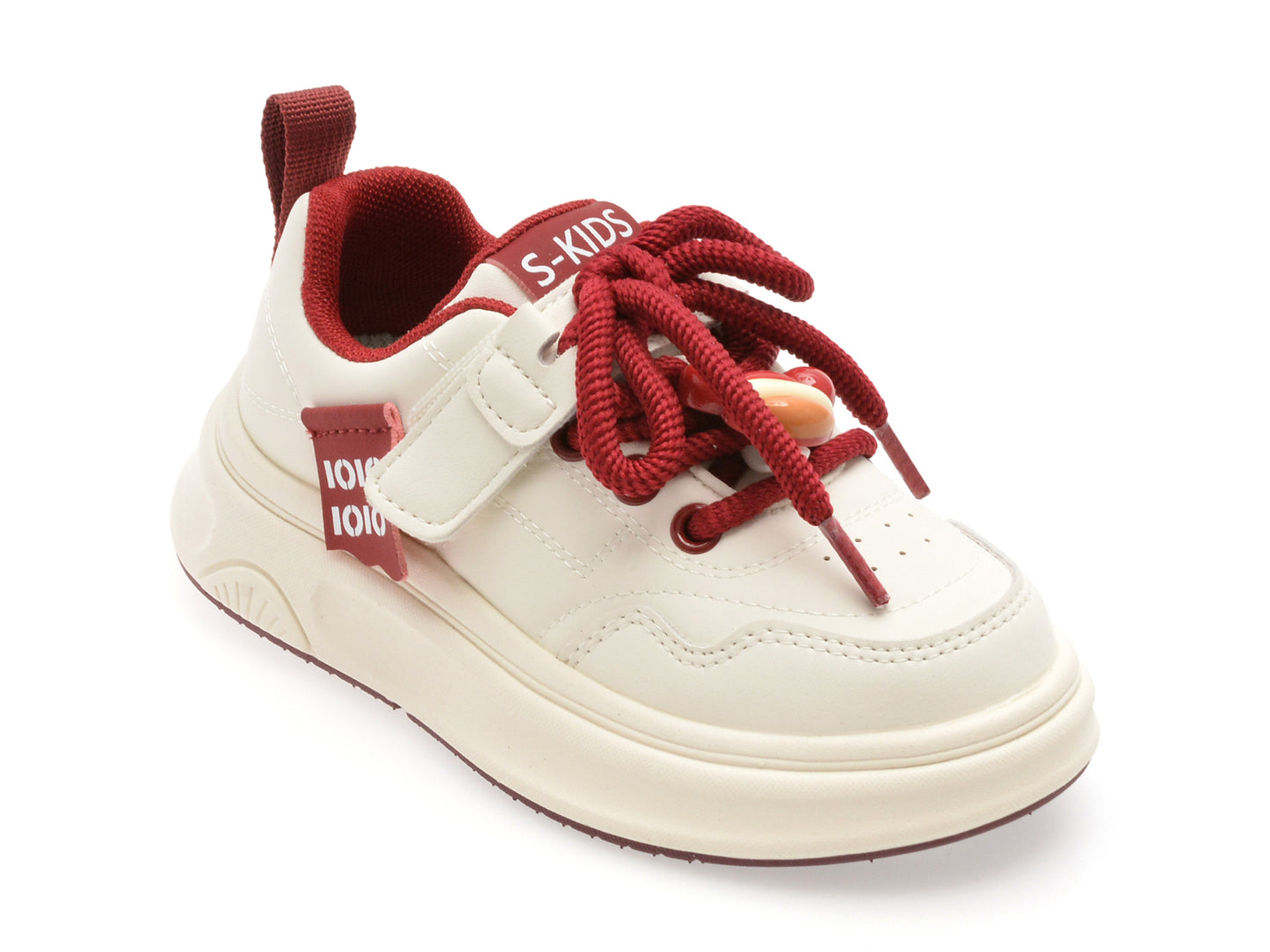 Pantofi sport SELECTION KIDS albi, 120713, din piele ecologica