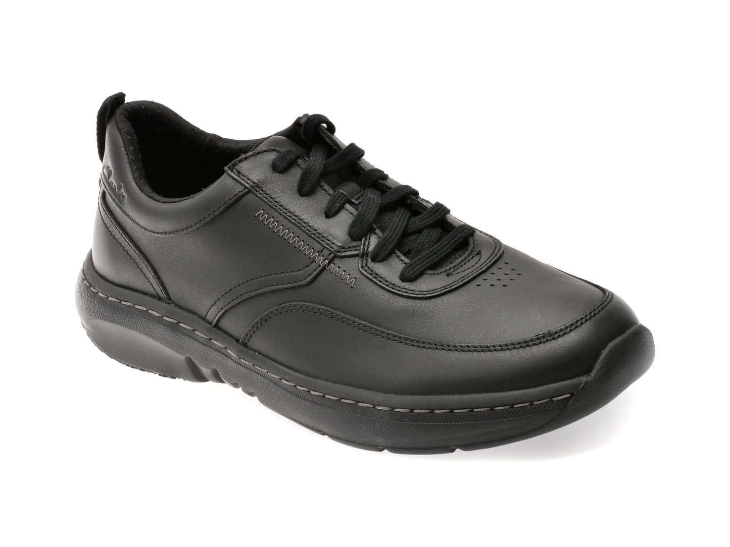 Pantofi sport CLARKS negri, PRO LACE, din piele naturala