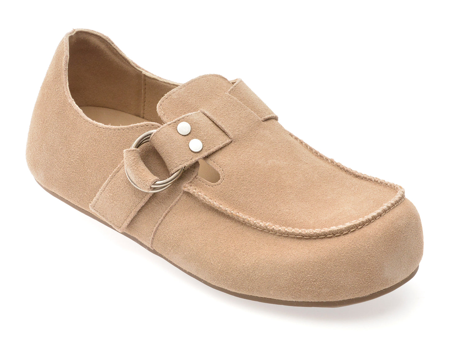 Mocasini GRYXX bej, Y25L722, din piele intoarsa