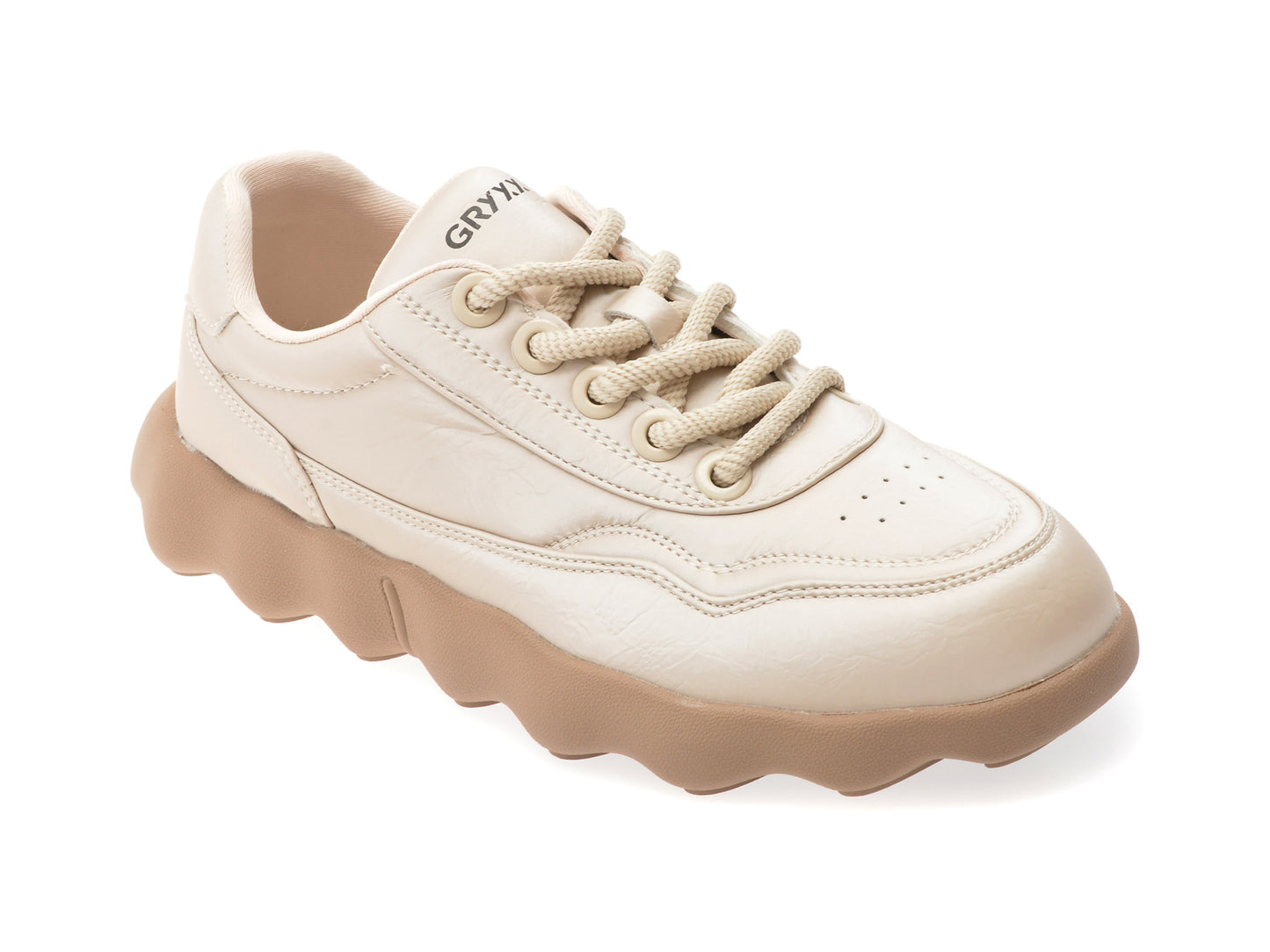 Pantofi sport GRYXX nude, 91652, din piele ecologica