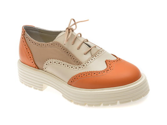 Pantofi FLAVIA PASSINI albi, 7539, din piele naturala