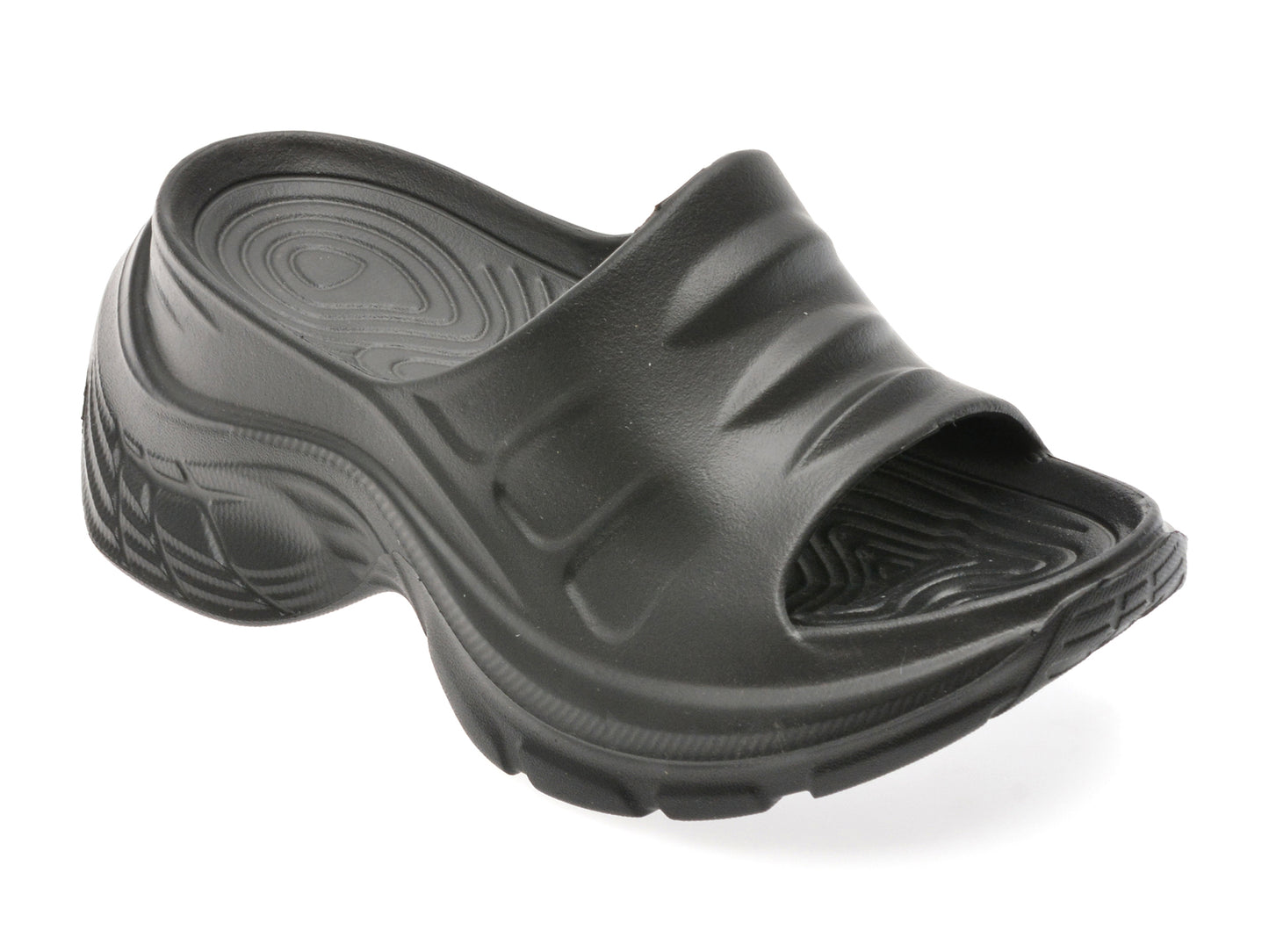 Papuci GRYXX negri, E255, din pvc