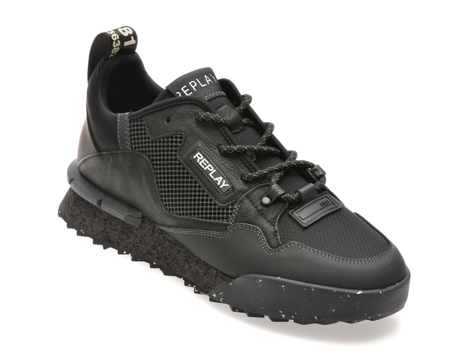 Pantofi sport REPLAY negri, GMS1P, din material textil