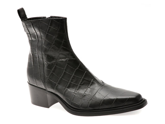 Ciocate elegante ALDO negre, ZAPPA 007, din piele croco