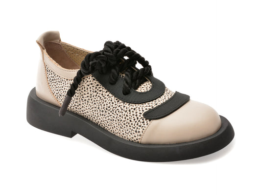 Pantofi EPICA gri, 4005220, din piele naturala