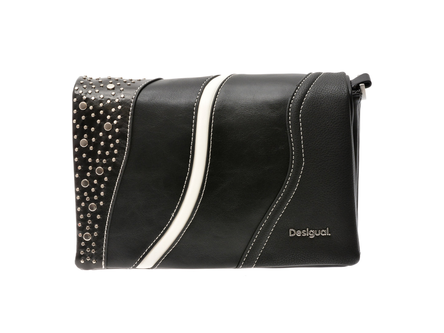Geanta DESIGUAL neagra, SAXPAK, din piele ecologica