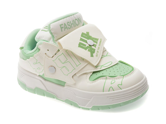 Pantofi sport FASHION albi, C242, din piele ecologica