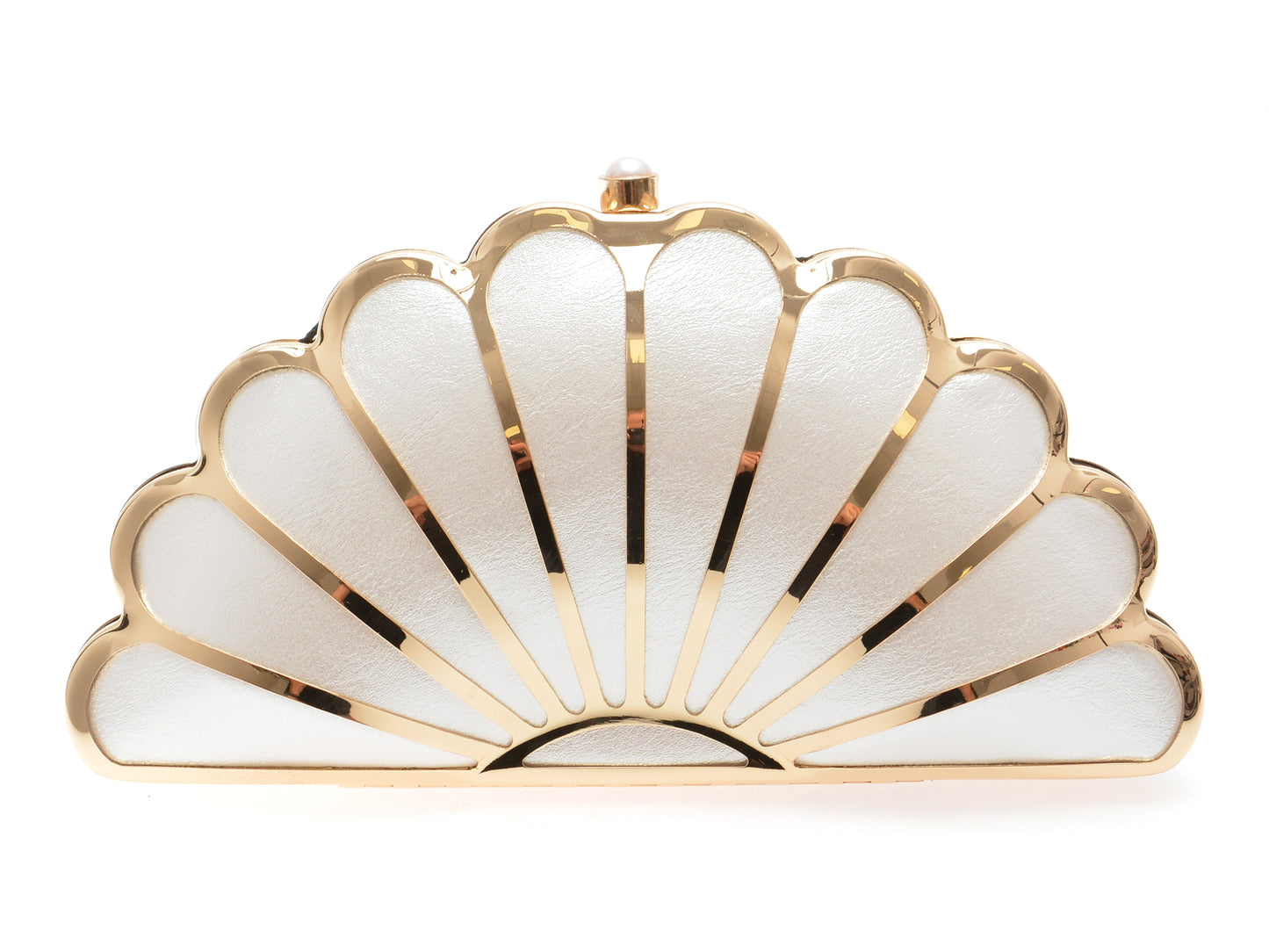 Geanta ALDO alba, ARIELCLUTCH 976, din piele ecologica