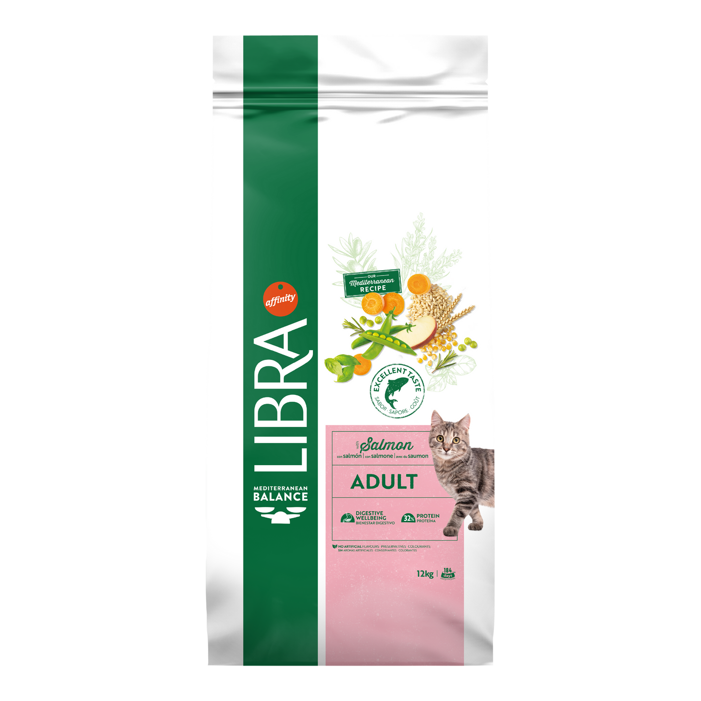 Hrana Uscata Pisici Adulte, Libra Cat Adult, Somon, 12 kg
