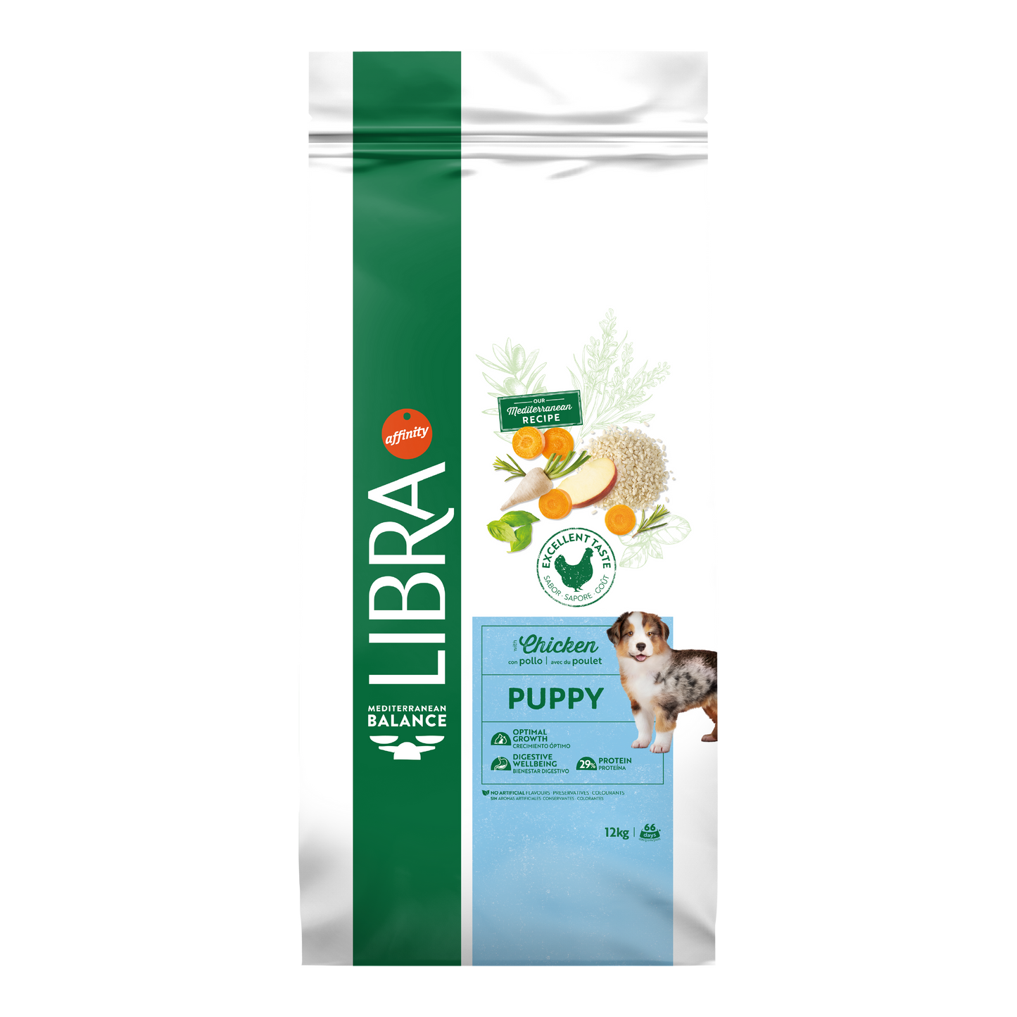 Hrana Uscata Catei, Libra Dog Puppy Medium-Maxi, Pui, 12 kg