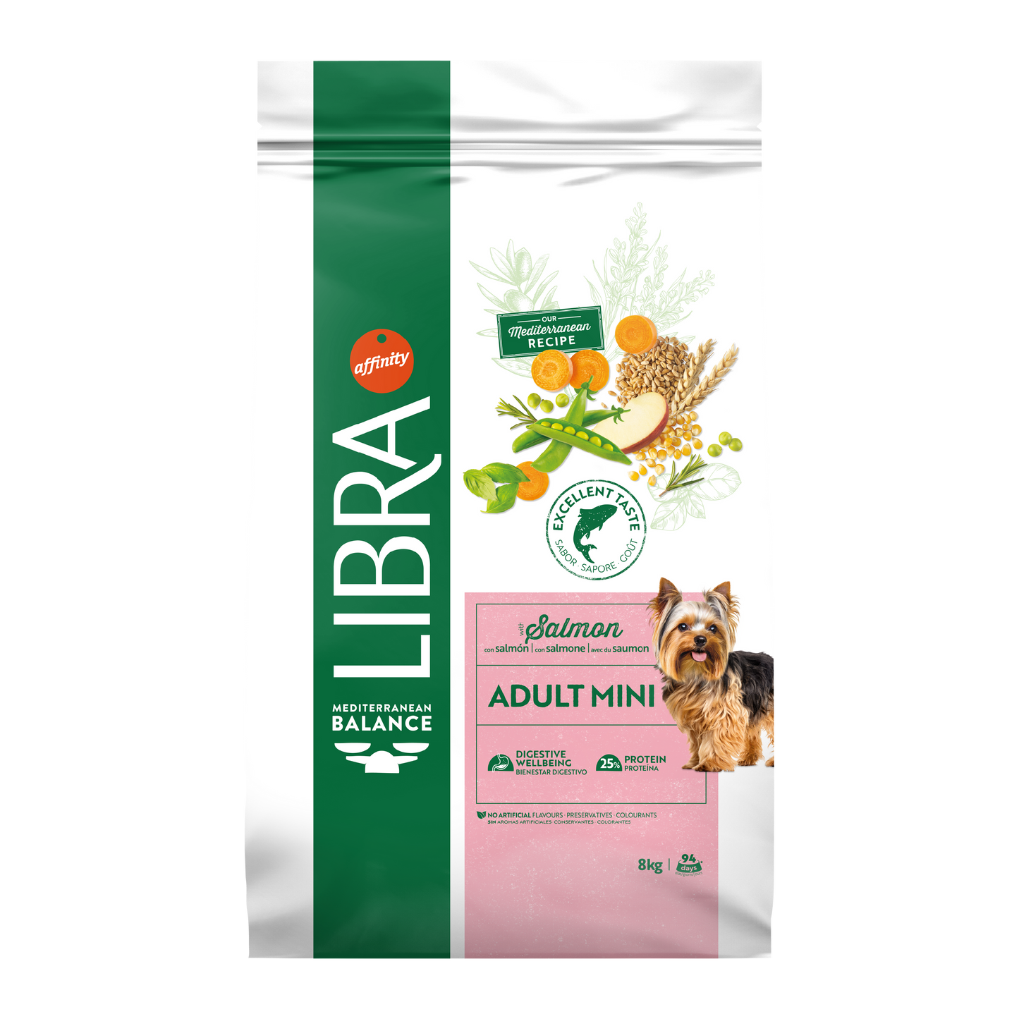 Hrana Uscata Caini Adulti, Libra Dog Adult Mini, Somon, 8 kg