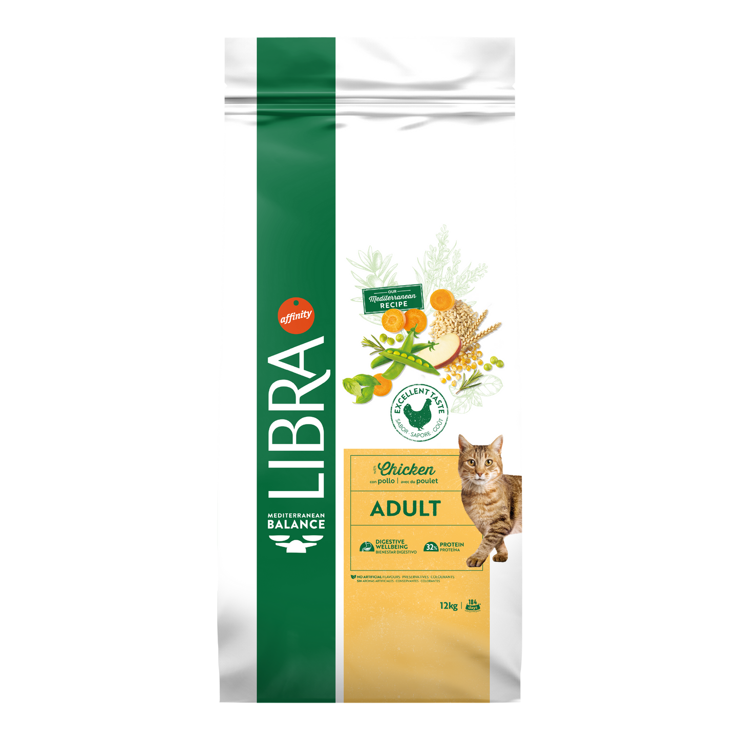 Hrana Uscata Pisici Adulte, Libra Cat Adult, Pui, 12 kg