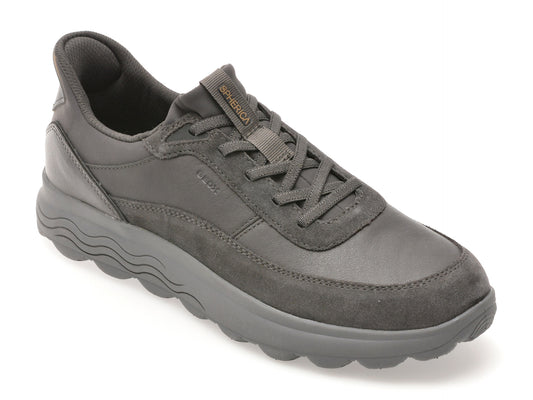 Pantofi sport GEOX gri, U56MPA, din piele naturala