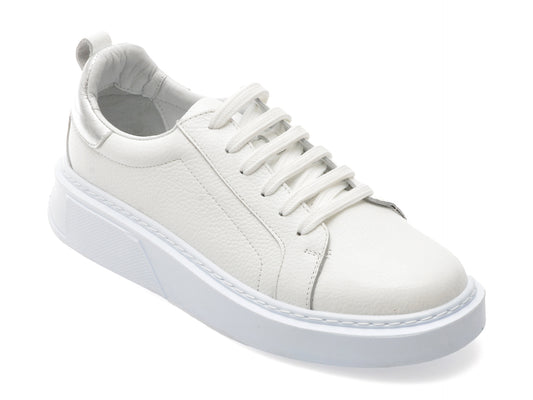 Pantofi sport GRYXX albi, MN2320, din piele naturala