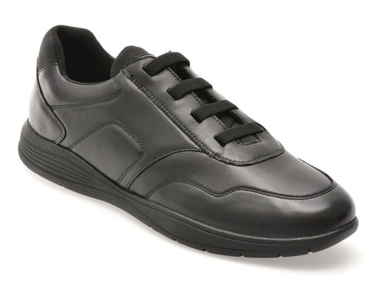 Pantofi sport GEOX negri, U45BXE, din piele naturala