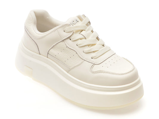 Pantofi sport EPICA albi, 556, din piele naturala