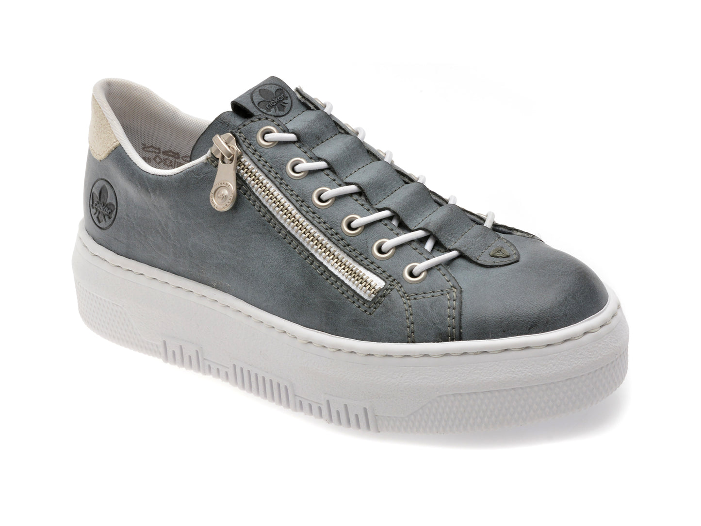 Pantofi sport RIEKER bleumarin, M1953, din piele ecologica
