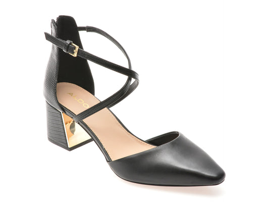 Pantofi eleganti ALDO negri, GRARWEN 001, din piele naturala