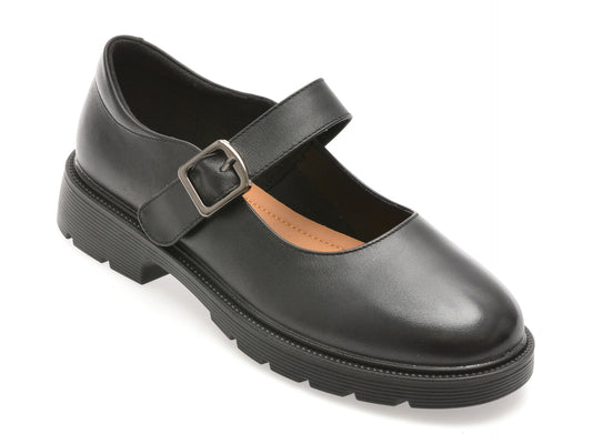 Pantofi EPICA negri, 914, din piele naturala