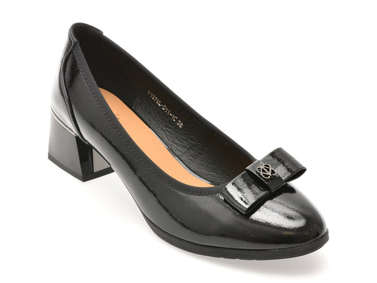 Pantofi FLAVIA PASSINI negri, 1378D11, din piele naturala lacuita