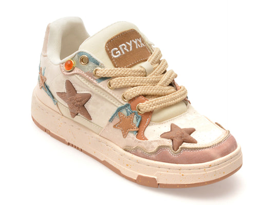 Pantofi sport GRYXX bej, 57117, din material textil