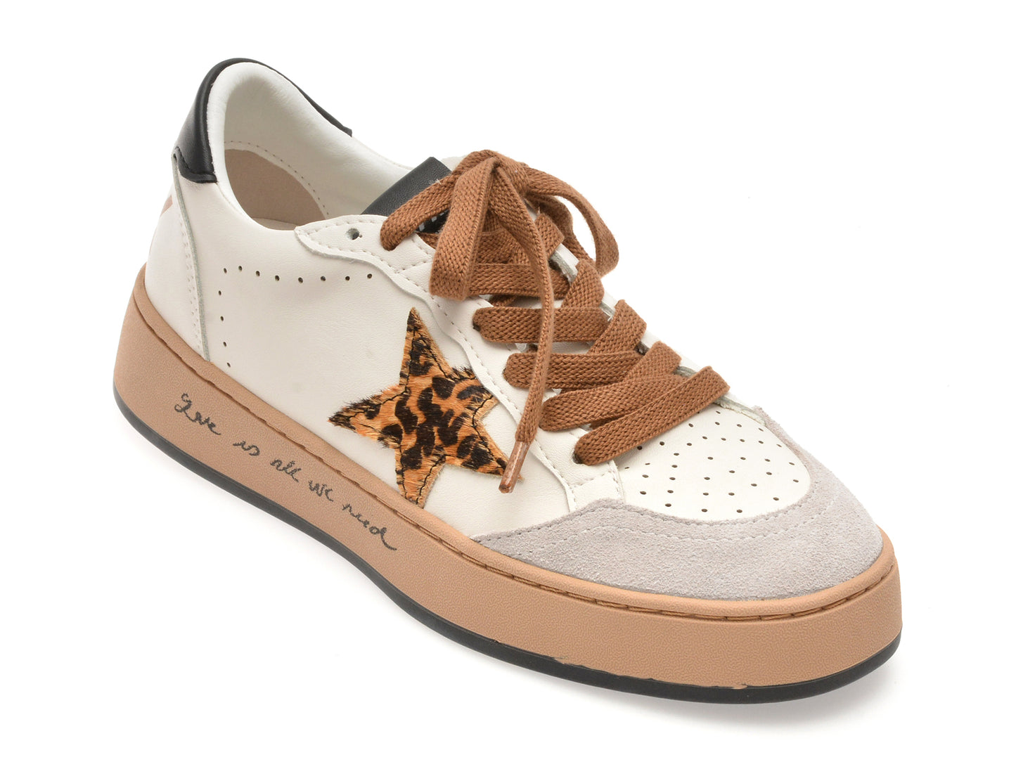 Pantofi sport GRYXX albi, 67338, din piele ecologica