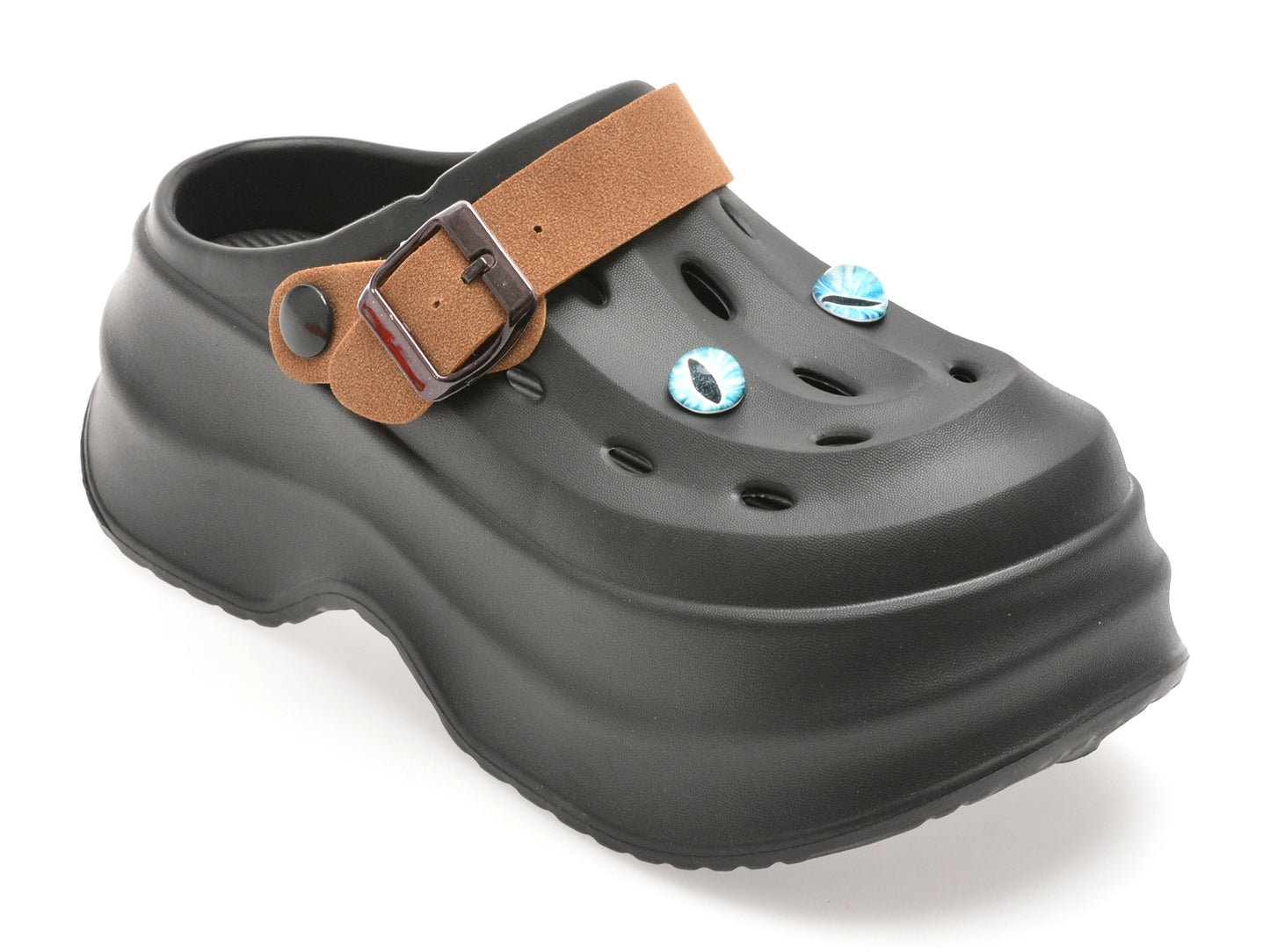 Papuci GRYXX negri, E821, din pvc