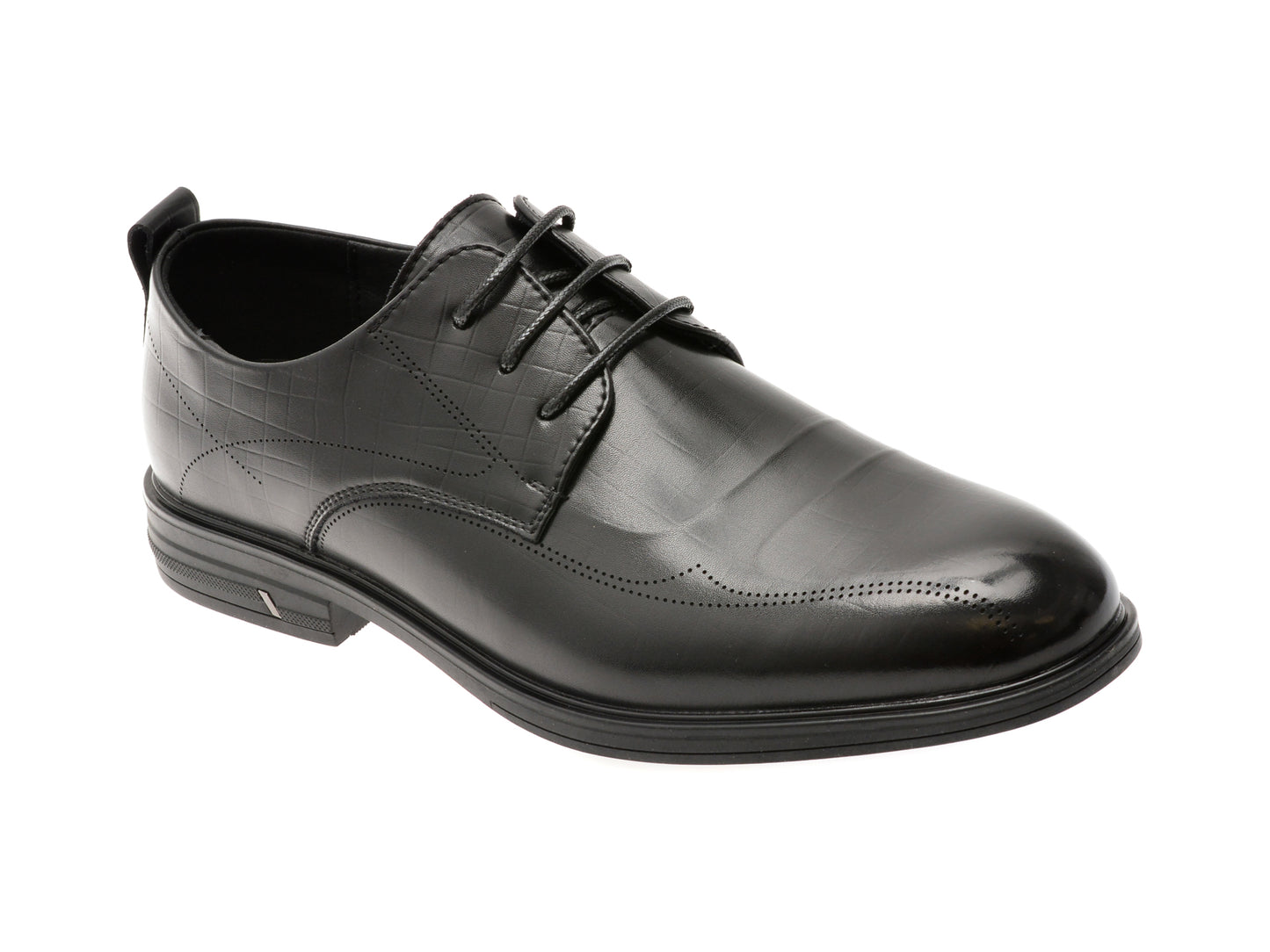 Pantofi eleganti BITE THE BULLET negri, T89625, din piele naturala
