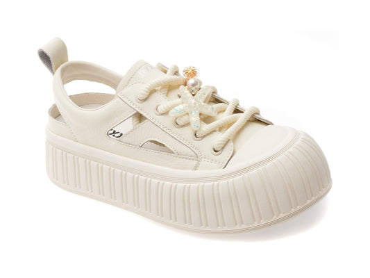 Pantofi sport GRYXX albi, 231210, din piele naturala