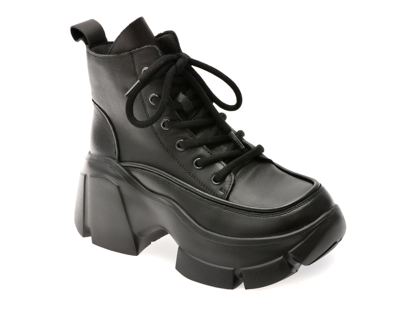 Ghete GRYXX negre, 68216, din piele naturala
