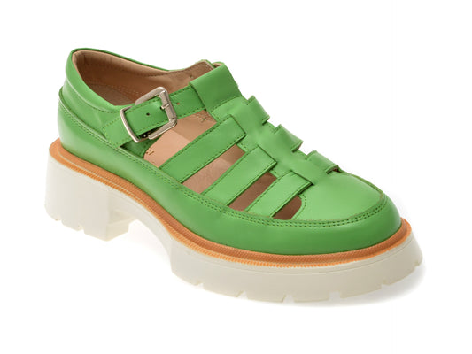 Pantofi FLAVIA PASSINI verzi, S6000, din piele naturala