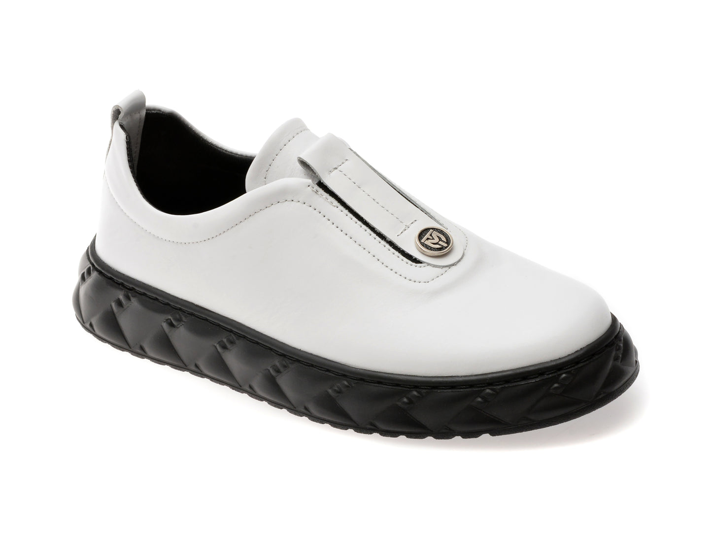 Pantofi GRYXX albi, 251YZ87, din piele naturala